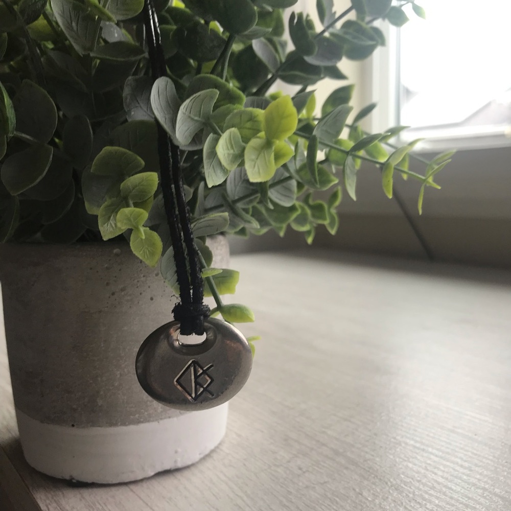 Silver & Leather Necklace